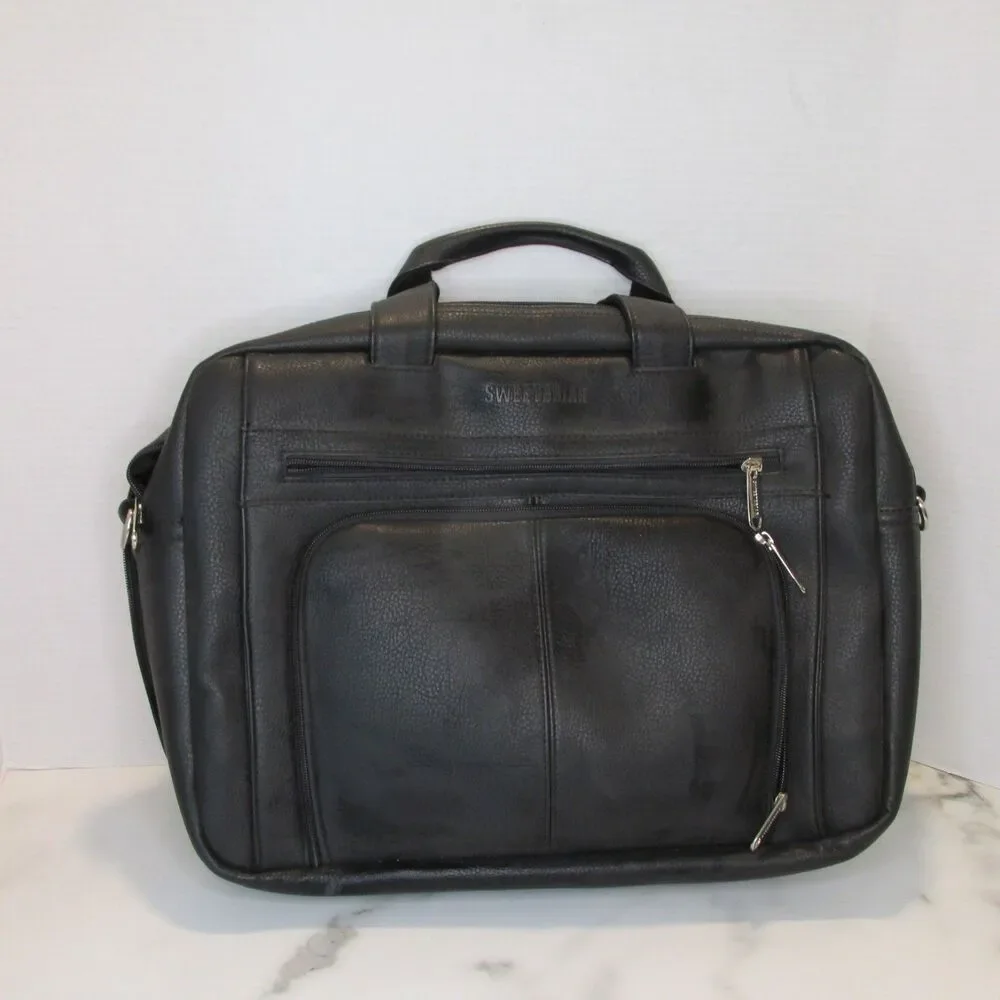 Sweetbriar Classic Laptop Case Black Vegan Leather